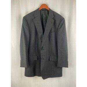 Brooks Brothers Men's 48L Gray Pinstripe 2 Button Blazer Suit Jacket Made in USA